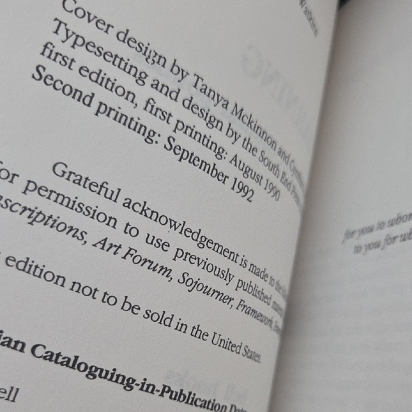 bell hooks Yearning Race Gender Cultural Politics 1992 Paperback - Picture 8 of 10